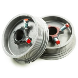 Overhead Garage Door Parts 400-8 Standard Lift, Up to 8" High Doors Garage Door Cable Drum (Pair, 4.85 Inches Each)