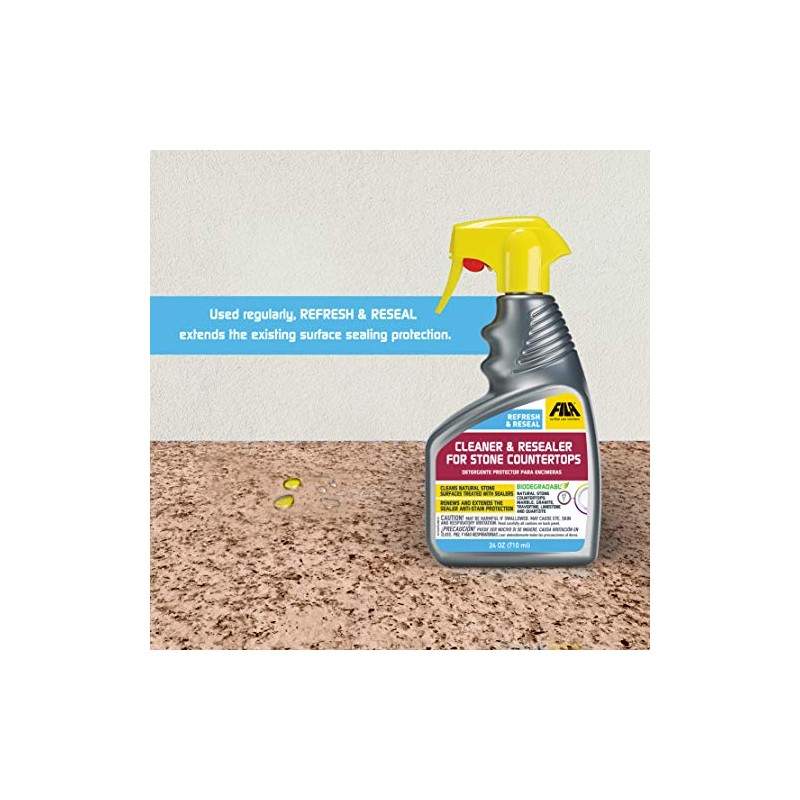 FILA Surface Care Solutions REFRESH & RESEAL Countertop Sealer, Marble