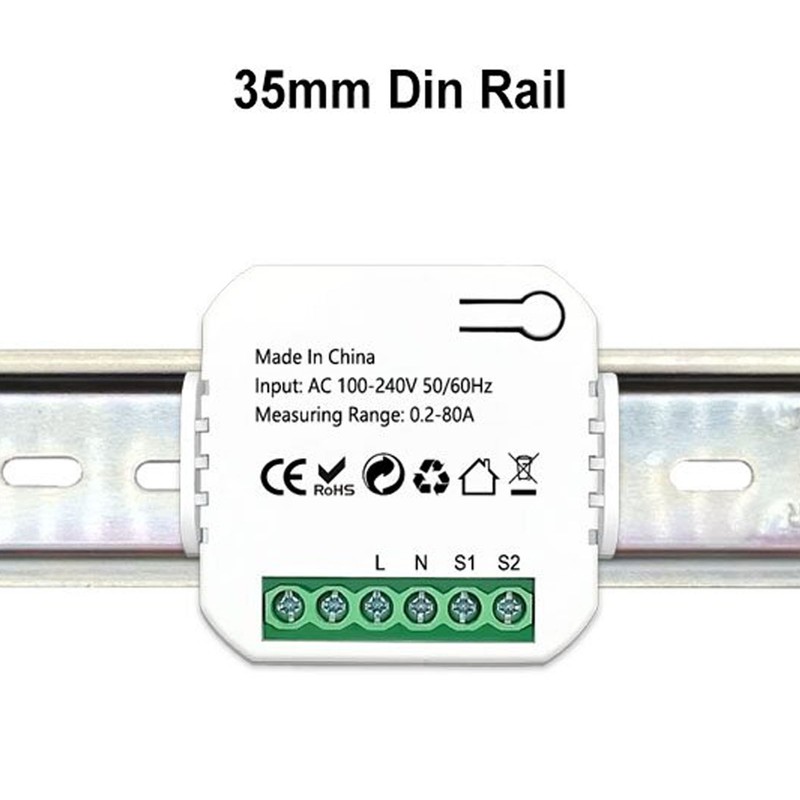 Smart Energy Meter WIFI Power Consumption Monitor Single Phase 100‑240V
