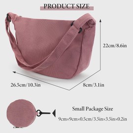 Andiker Crossbody Bag for Women, Canvas Crossbody Bag with 1 Removable Small Bag, Adjustable Strap, Trendy Solid Colour Cross Body Bag for Work, Shopping, Travel, Daily Use, White