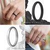 ThunderFit Stackable Silicone Wedding Rings for Women, Thin Rubber Engagement