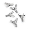 Chazcool M5 Butterfly Screws, 5 PCS 10mm Machine Screw, 304