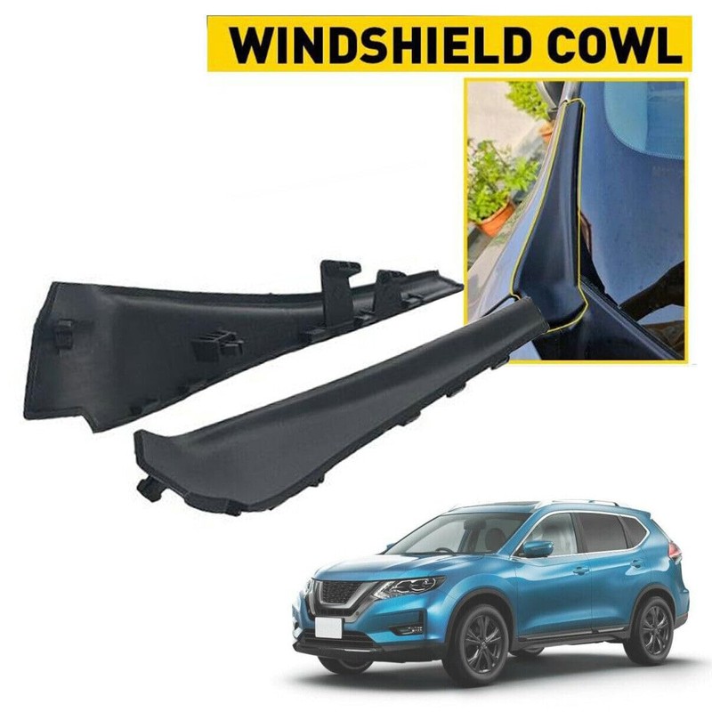 1 Pair Front Windshield Wrap Corner Trim for Nissan X-Trail