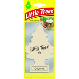 LITTLE TREES Car Air Freshener | Hanging Paper Tree for Home or Car | Coconut | 24 Pack