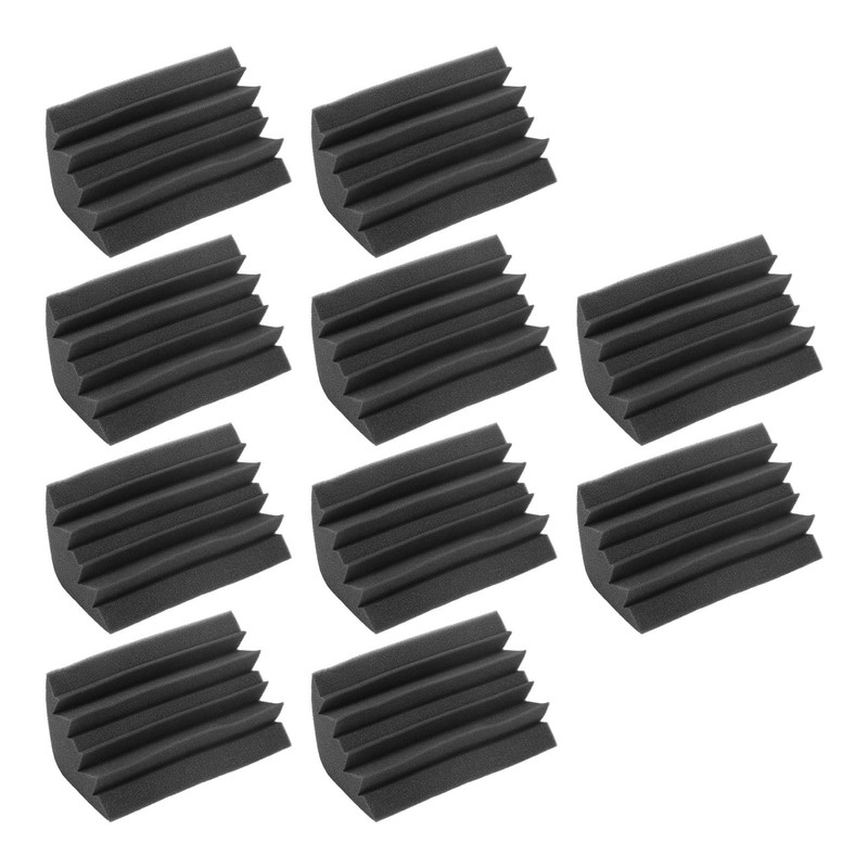 10Pcs Acoustic Foam Noise Pollution Reducing Polyurethane Sound Absorption Foam