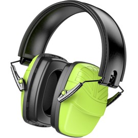 Link Dream Ear Protection Ear Muffs Noise Reduction SNR 35dB Hearing Protection Kids Adult Shooting Gun Range Mowing (1, Green)