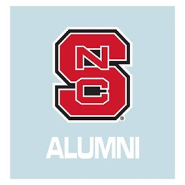 Craftique North Carolina State Decal (S NC ALUMNI DECAL (5''), 5 in)