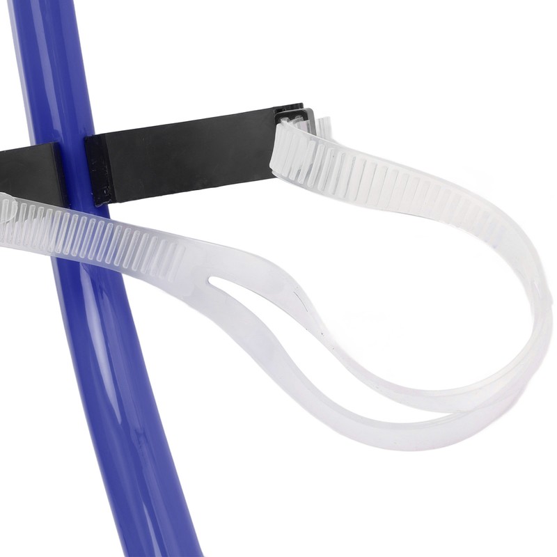 Swimming Snorkel Reduced Drag Silicone Swimming Breathing Tube with Adjustable