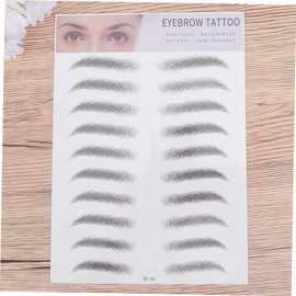 Beavorty 2pcs Eyebrow Tint Transfer Stickers Full Realistic Look Easy to Apply No Recovery Time for Sparse Eyebrows