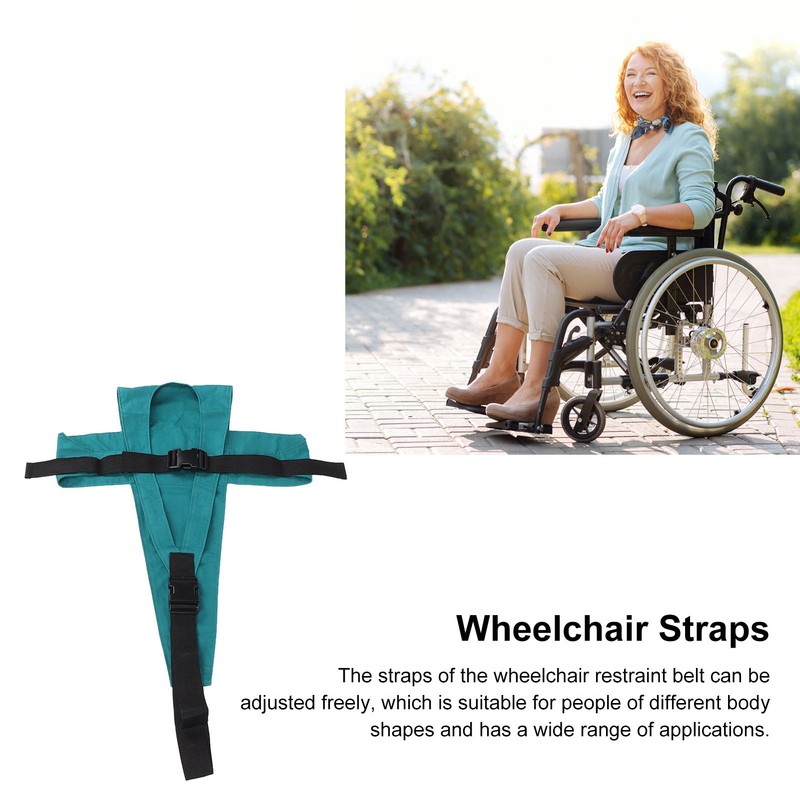 Wheelchair Seatbelt Adjustable Soft Breathable Waterproof Restraint Straps for The