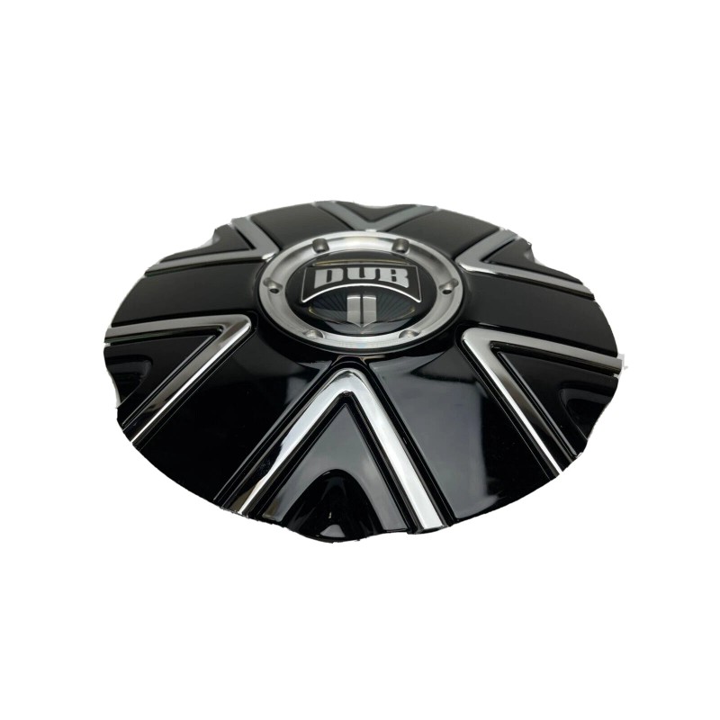 DUB Gloss Black W/Chrome Inserts Wheel Center Cap NO HARDWARE
