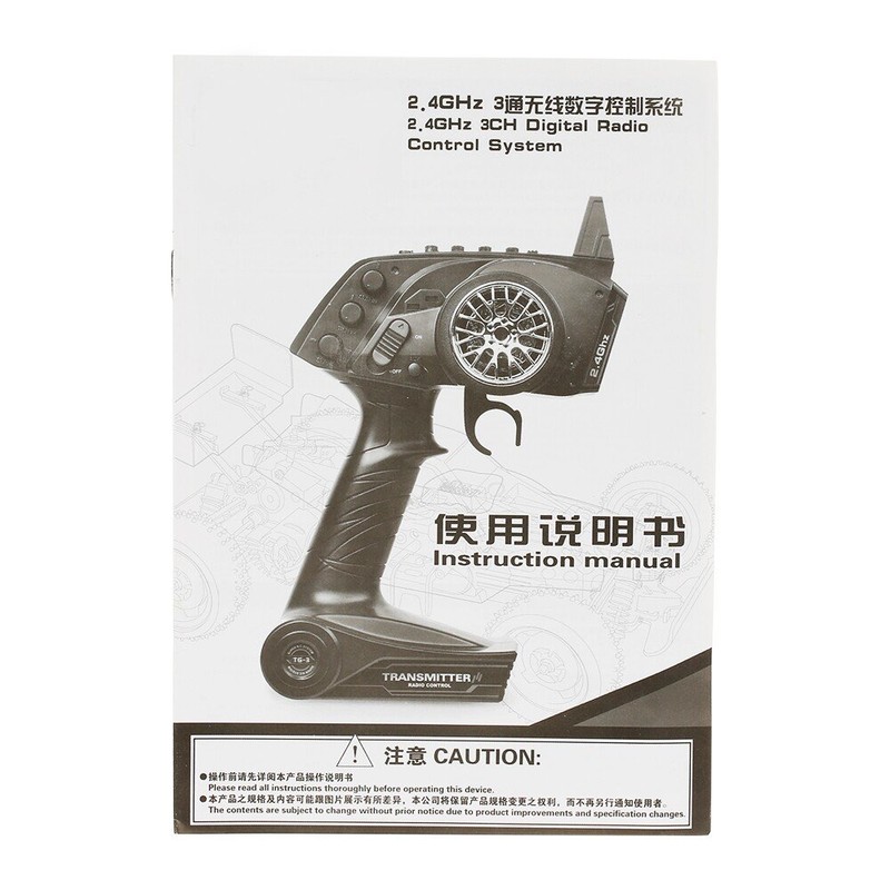 GoolRC TG3 2.4GHz 3CH Digital Radio Remote Control Transmitter with