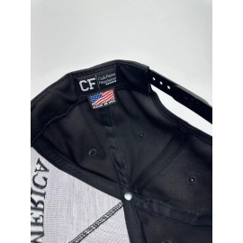 Make America Great Again Trump Cali Fame Never Surrender Black Snapback Hat Cap