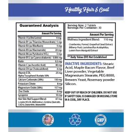 Pet Supplements daily shine - DOGS HAIR AND COAT COMPLEX -  glossy grooming 2 Bottle 120 Capsul