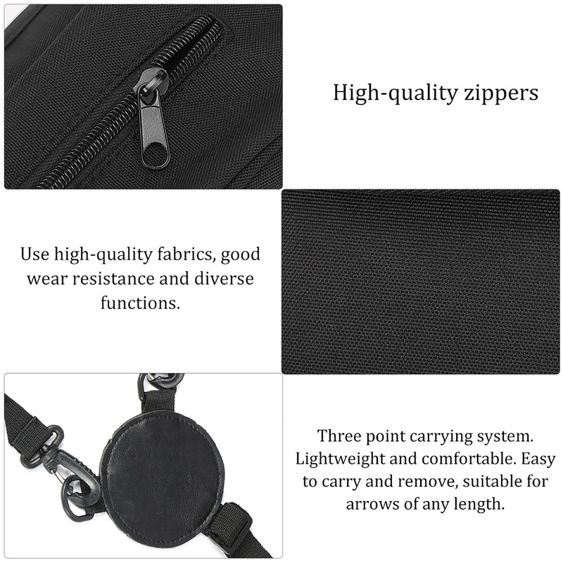 Universal Carbon Glass Fiber Arrows Case Canvas Quiver Backpack Type
