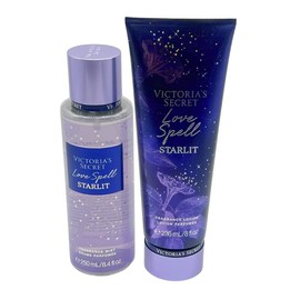 Victoria's Secret LOVE SPELL STARLIT 2pc bundle Fragrance Mist & Lotion for Women