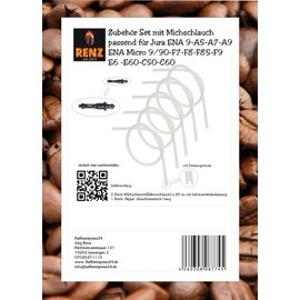 Milk Tube Accessory Set, Suitable for Jura ENA Micro 9 90 A5 A7 A9 F7 F8 F85 F9 E6 E60 E8 E80 C50 C60.