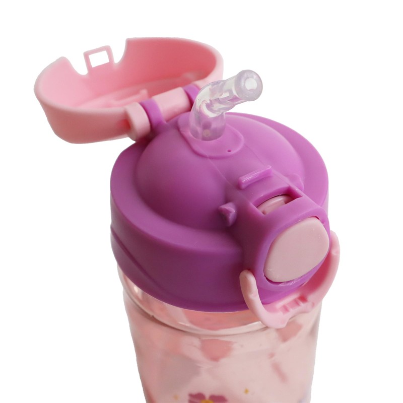 PRINCESS PUSH WATER BOTTLE WITH HANDLE (500 ML/17 OZ)
