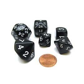 Koplow Games Black Special Who Knew 6 Dice Set