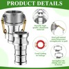Innconee 4 Sets Camlock Fittings Type C&E 2 Inch Aluminum