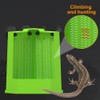DONGKER Bearded Dragon Feeder,Anti-Escape Lizard Corner Terrarium Bowl with Suction