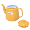 Enamel Teapot Tin Falcon Mustard White Rim 1.5L Gas and