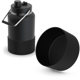 Jmoe USA Boot For RTIC Jug | Protects Against Dents & Scratches | Silicone Sleeve Protector For Bottom | Covers Bottom | Durable BPA Free Silicone (Black, Half-Gallon)