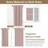 OVZME Blush Pink Blackout Curtains for Girls Bedroom 72 Inch