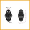 Partuto Auto AN6 to AN6 Male Coupling Hose Fitting Adapter