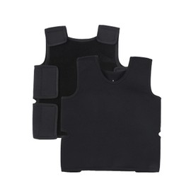 Sensory Compression Vest for Kids Sensory Processing Disorder Vest Breathable, Form-Fitting, Kids Black