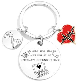 JRZDFXS Keyring Girlfriend Boyfriend Gift For Boyfriend Husband Gift Ideas For Couples Gifts For Both Keyrings Funny Birthday Gift For Men Valentine's Day For Him, 3