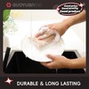 GUOYUANGLO Bamboo Kitchen Sponges Heavy Duty Natural Cleaning Sponges Non-Scratch