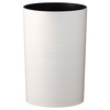 asuberu without Lid Trash Can White φ 20.1 X 30.0 rukure-ru Woodgrain Crumb 3-Pack, Medium