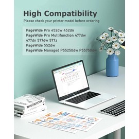 KALOKING KALOKING 972X Remanufactured Ink Cartridge Combo Pack Replacement for HP 972X 972 X 972A High Yield for PageWide Pro MFP 477dw 477dn 452dw 452dn Printers (4P, Black Cyan Magenta Yellow)