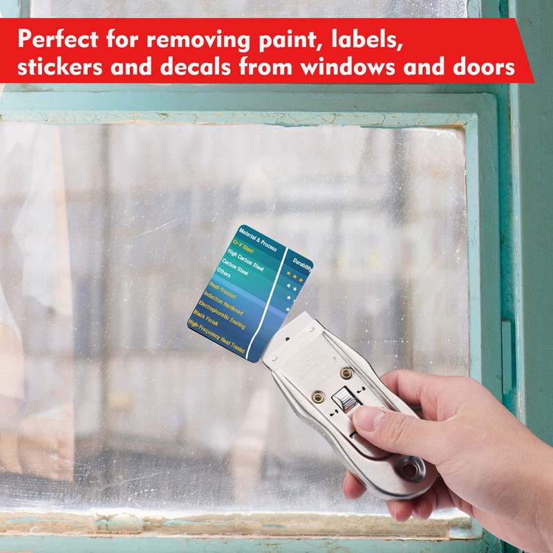 WORKPRO 200-Pack Single Razor Edge Blades, Industrial Scraper Razor Blades,