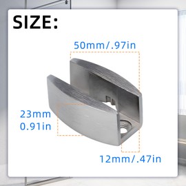 2 Pcs Bottom Guide for Sliding Shower Door, 304 Stainless Steel Sliding Shower Door Bottom, Bottom Guide Replacement for Frameless Sliding Glass Doors
