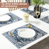 XPHZZL Table Mats Set of 4 Boho Monaco Pattern Decorative