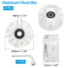 PATIKIL Roller Skate Wheels Set,8 Pack 58mm 82A Light Up