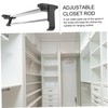 Ciieeo Stainless Steel Retractable Clothing Rack Hanging Coat Display Rack