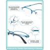 LianSan Metal Bifocal Reading Glasses for Women,Stylish Half Rim Zero