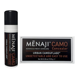 MËNAJI URBAN CAMOUFLAGE® Concealer Stick for Men - Skin Foundation Concealer for Dark Circles, Acne, Under Eye - Corrector - Mens Cosmetics - Light - 0.35oz