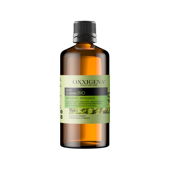 Oxxigena 100% Pure Virgin Organic Neem Oil - 250ml - Cold Pressed - Moisturizing, Replenishing, Ideal for Hair, Skin - Vegan, GMO Free