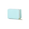 JIUFENG Women's RFID Blocking Short Wallet Multi Purpose Zip Folded