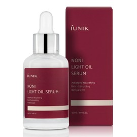 IUNIK Vegan Noni 42% Oil Serum 1.69 Fl Oz Hyper-pigmentation Skin Elasticity Deep Nourishment Glowy Look Plant-based Ingredients Blueberry Olive Jojoba Oil Hydrating Facial Serum Korean Skincare for Dry Skin