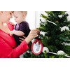 Pearhead Babyprints Double-Sided Christmas Photo Ornament with Clean Touch Ink