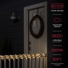 UltraPro LED Rope Lights, 50ft Premium Smoke Black Rope, Warm