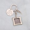 POTIY Sympathy Gift Memorial Keychain with Photo Frame Those We