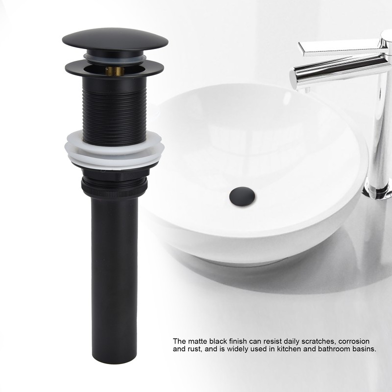 Basin Sink Drain Flip Popup Drainer Stopper Kitchen Bathroom Hardware