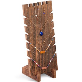 Lolalet 1 Pack Chain Holder Chain Stand for Sale, Wooden Jewellery Stand, Jewellery Necklace Display for Seller Bust Chain Storage Jewellery Holder for Chains