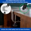 1 Set Black Tilt Lock Screw in TV for CRT